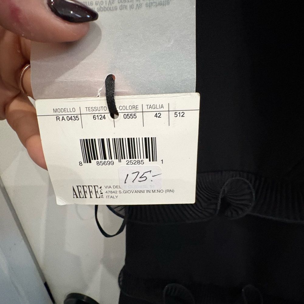 Moschino Black Ruffle Mini Dress - Picture 4 of 5